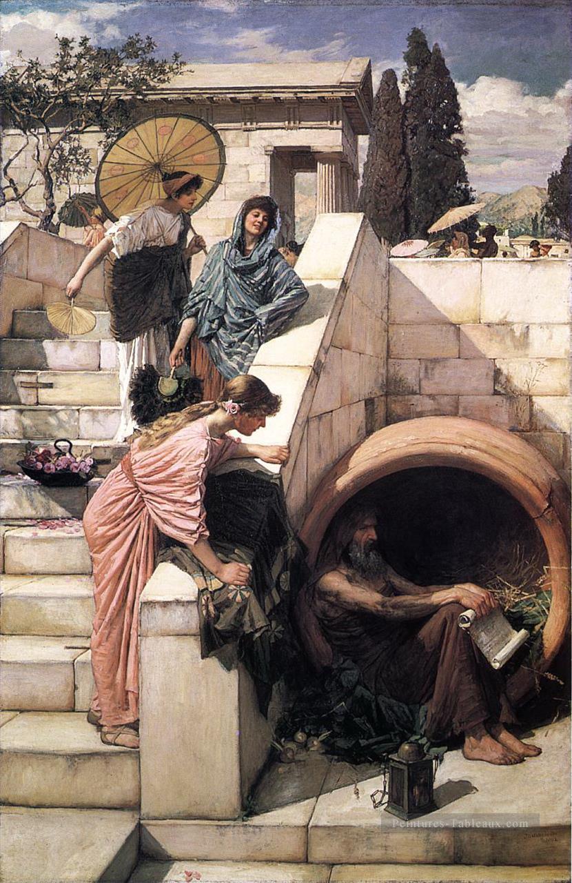 Diogène femme grecque John William Waterhouse Peintures à l'huile